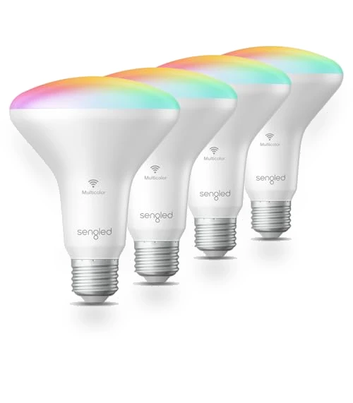 Wi-Fi BR30 Color Smart Bulbs (4-pack) — LED, Sengled