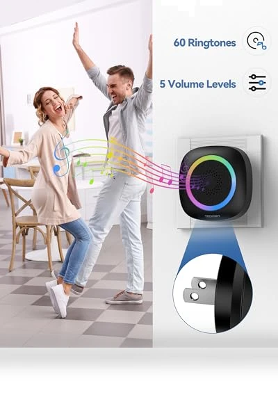 Wireless Doorbell with RGB Lighting — Kits, TECKNET