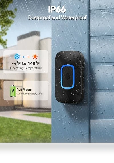 Wireless Doorbell with RGB Lighting — Kits, TECKNET