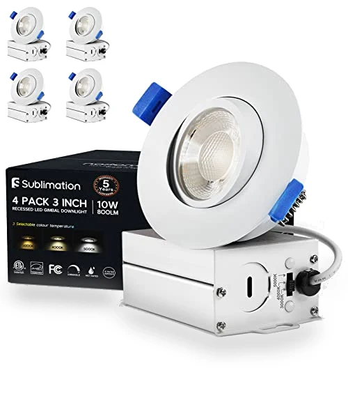 3 Inch Gimbal LED Recessed Light — Kits, Sublimation
