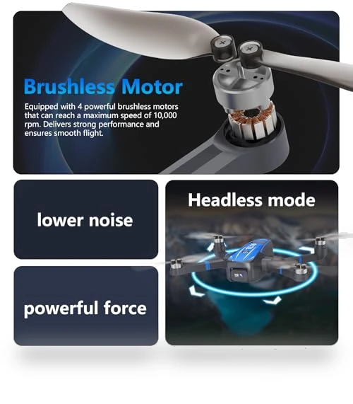 Brushless Motor Drone with 4K HD Camera — Drones, Toladrone