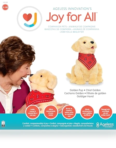 Companion Pet for Seniors - Lifelike Animatronic Dog — Interactive Animal Companions, JOY FOR ALL