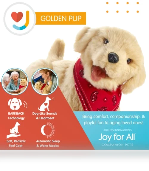 Companion Pet for Seniors - Lifelike Animatronic Dog — Interactive Animal Companions, JOY FOR ALL