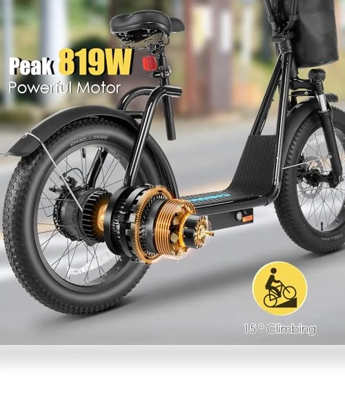 Electric Scooter with Adjustable Seat and Detachable Basket — Electric Self-Balancing Scooters, Caroma