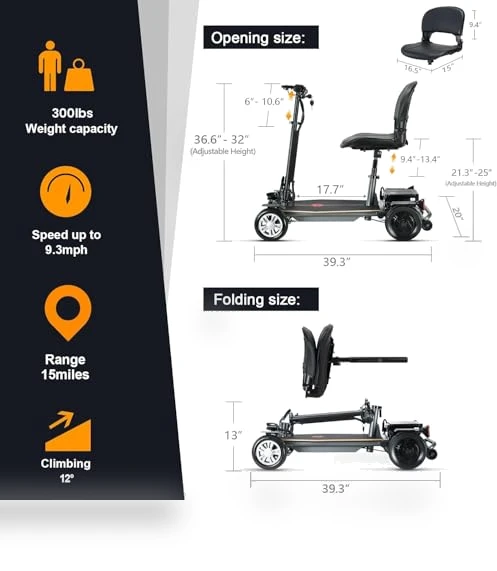 Folding Mobility Scooter — Push Scooters, WEYRAL