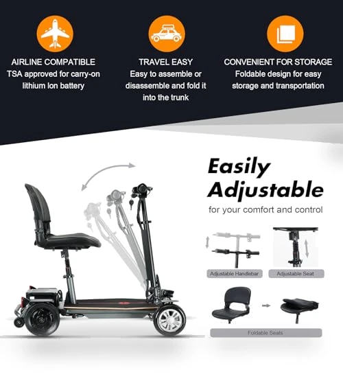Folding Mobility Scooter — Push Scooters, WEYRAL