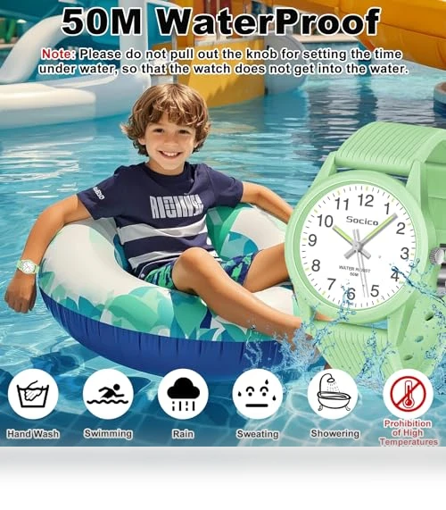 Kids Analog Learning Time Watch — Watch Straps & Bands, SOCICO