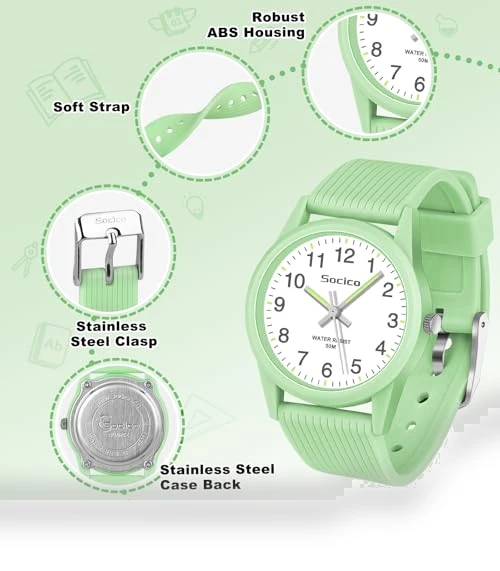 Kids Analog Learning Time Watch — Watch Straps & Bands, SOCICO
