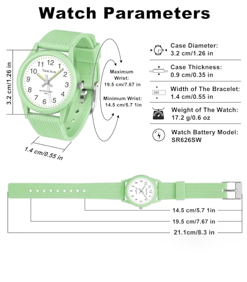 Kids Analog Learning Time Watch — Watch Straps & Bands, SOCICO