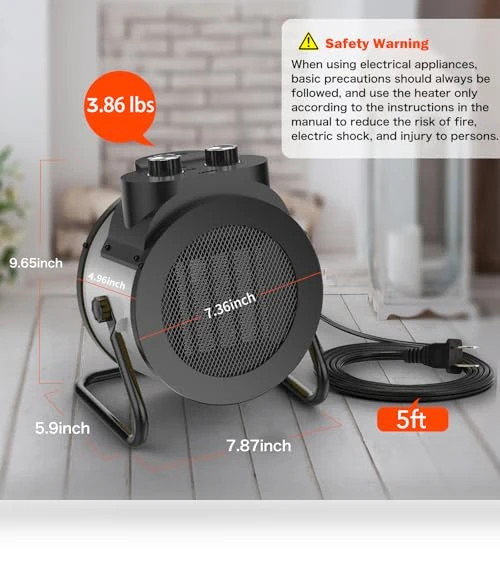PTC Electric Space Heater — Portable Heating Solutions, Elevoke
