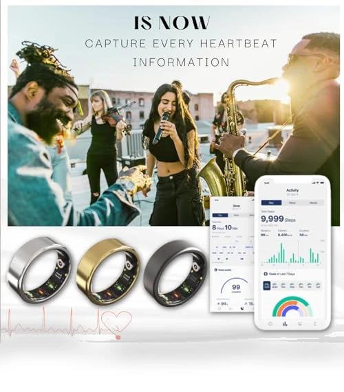 Smart Ring Health Tracker — Fitness & Activity Monitors, Oulencu