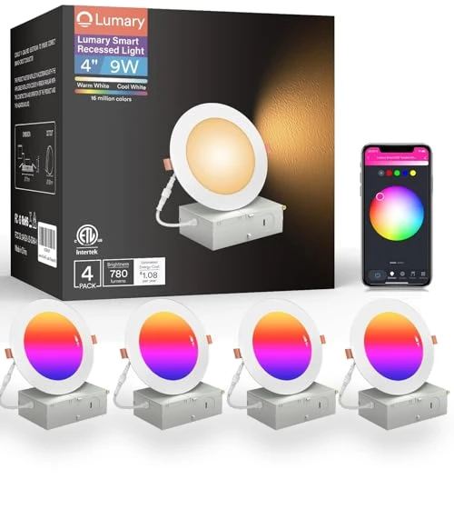 Smart WiFi Recessed Lights — Under-Cabinet Lights, Lumary