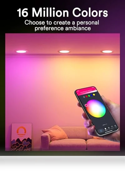 Smart WiFi Recessed Lights — Under-Cabinet Lights, Lumary