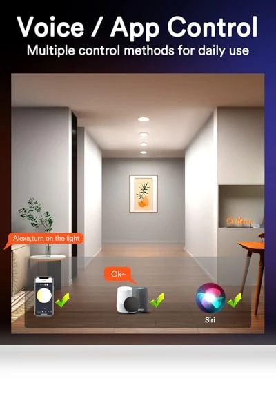 Smart WiFi Recessed Lights — Under-Cabinet Lights, Lumary