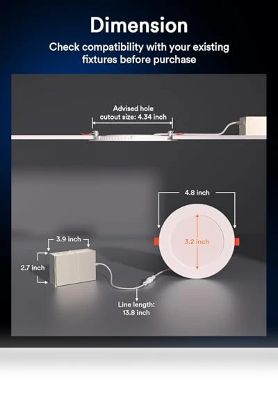 Smart WiFi Recessed Lights — Under-Cabinet Lights, Lumary