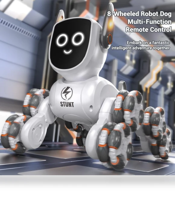 Stunt Remote Control Robot Dog — Interactive Figures & Robots, JJRC
