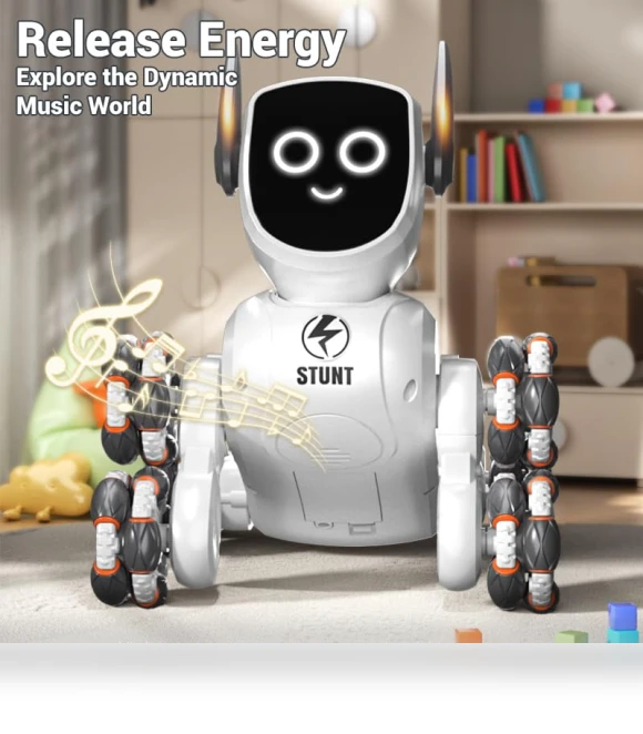 Stunt Remote Control Robot Dog — Interactive Figures & Robots, JJRC
