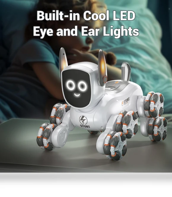 Stunt Remote Control Robot Dog — Interactive Figures & Robots, JJRC