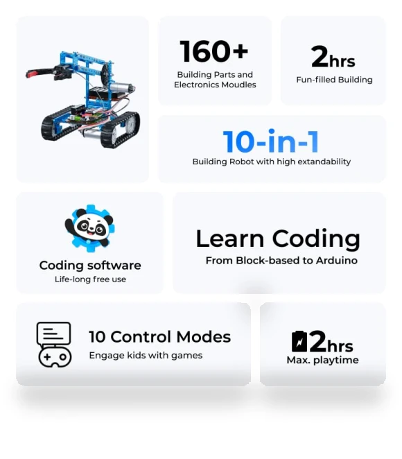 Ultimate 10 in 1 Robot Building Kit — Construction Kits, Makeblock