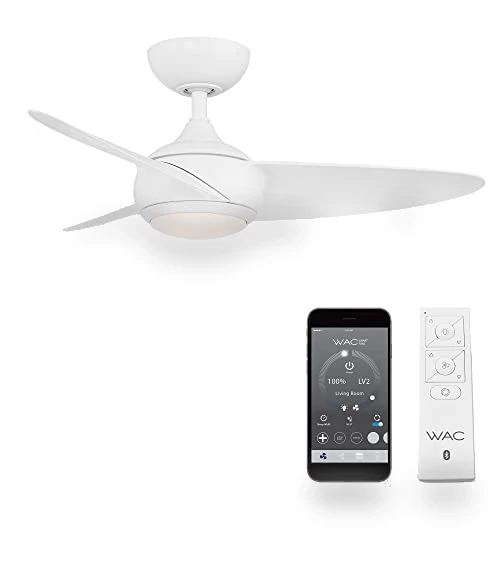3-Blade Smart Home Ceiling Fan with LED Light Kit — Ceiling Fans, WAC Lighting