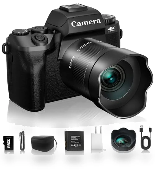 4K 64MP WiFi Vlogging Camera — Camcorder, NIKICAM