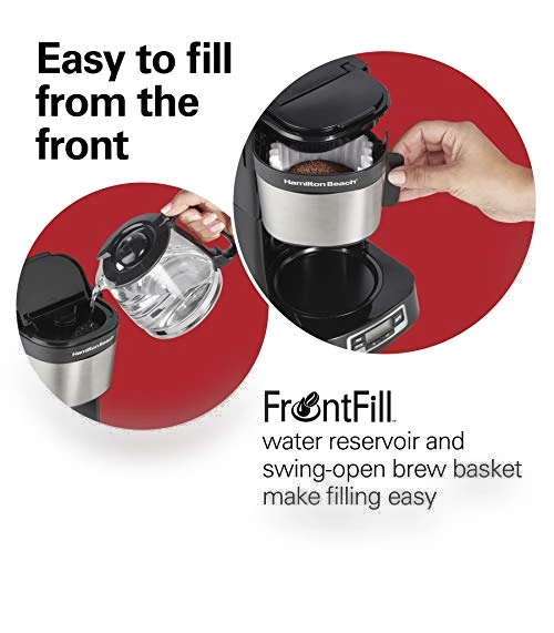 5 Cup Drip Coffee Maker with Easy FrontFill Basket — Coffee Makers, Hamilton Beach