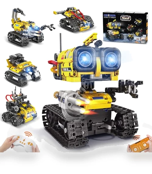 5 in 1 Remote- & App-Controlled Robots Toy — Interactive Figures & Robots, CUBIMANA
