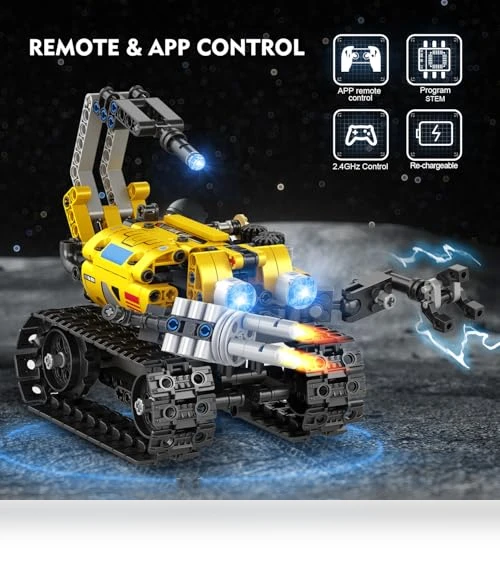 5 in 1 Remote- & App-Controlled Robots Toy — Interactive Figures & Robots, CUBIMANA