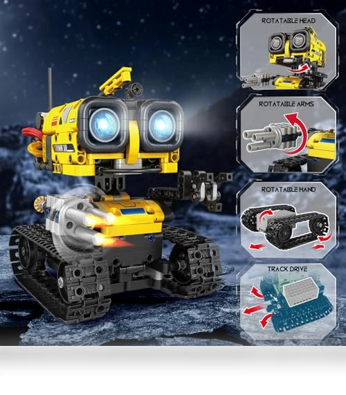 5 in 1 Remote- & App-Controlled Robots Toy — Interactive Figures & Robots, CUBIMANA
