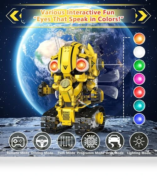 5-in-1 STEM Robot Building Kit — Interactive Figures & Robots, AKWME