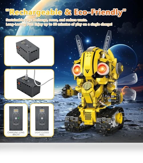 5-in-1 STEM Robot Building Kit — Interactive Figures & Robots, AKWME