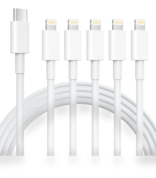 5 Pack 6FT USB C to Lightning Cable — Lightning, NKNZLY