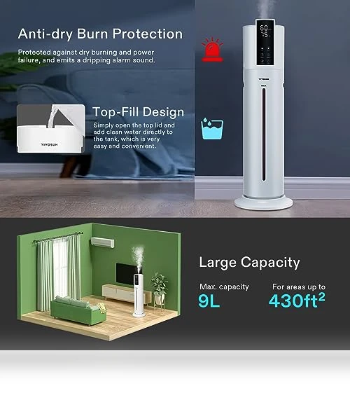 9L Air Humidifier — Air Moisturizers, VIVOSUN