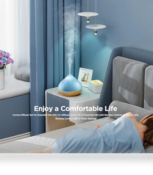 Aroma Diffuser with Essential Oils Set — Air Moisturizers, Dynooper