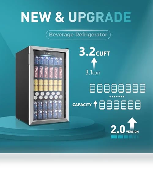 Beverage Refrigerator Cooler — Mini Fridges, EUHOMY