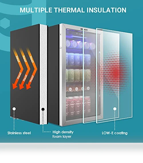 Beverage Refrigerator Cooler — Mini Fridges, EUHOMY