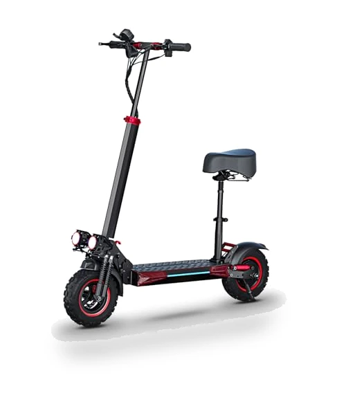 Folding Electric Scooter with Seat & Double Suspension — Push Scooters, ITOYXES
