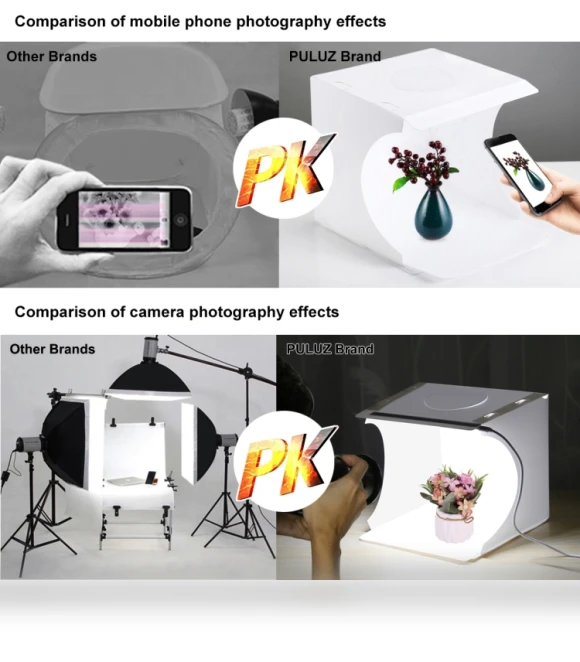 Folding Portable Light Photo Lighting Studio Shooting Tent Box Kit — Shooting Tents, PULUZ