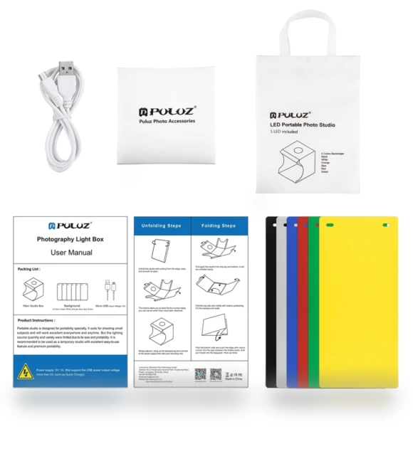 Folding Portable Light Photo Lighting Studio Shooting Tent Box Kit — Shooting Tents, PULUZ