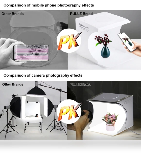 Folding Portable Light Photo Lighting Studio Shooting Tent Box Kit — Shooting Tents, PULUZ
