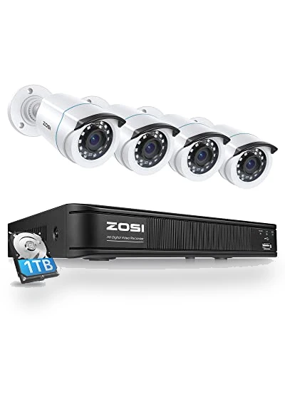 Home Security Camera System with AI Human Vehicle Detection — Outdoor Security Cameras, ZOSI