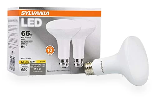 LED Flood BR30 Light Bulb — Compact Fluorescent, Sylvania