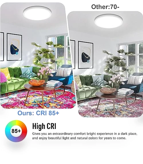 LED Flush Mount Ceiling Light Fixture — Overhead Lighting, SunRider