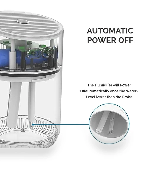 Mini Humidifier with LED Light — Air Moisturizers, HomBreez