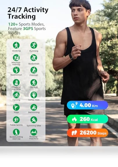 Smart Fitness Tracker Bracelet — Fitness Bands, EGQINR