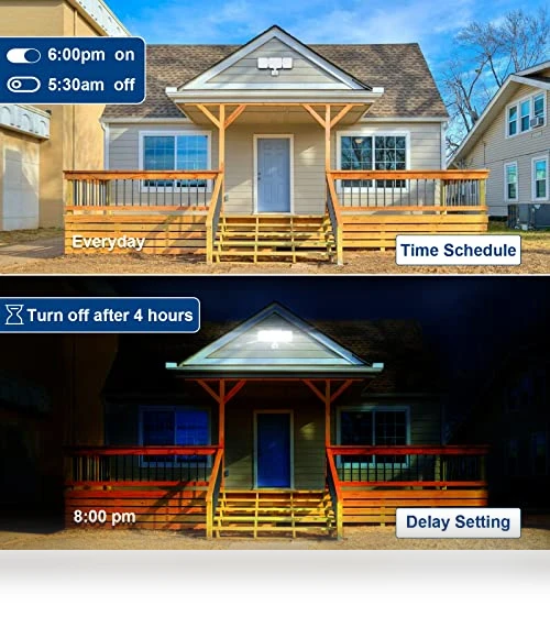Smart Security Light Motion Sensor — Outdoor Security & Flood Lighting, EMANER
