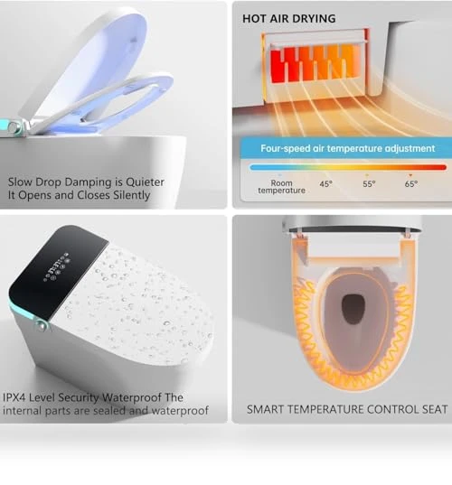 Smart Toilet with Heated Bidet and Dryer — Bathroom Essentials, TDH
