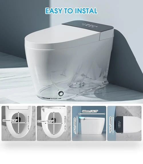 Smart Toilet with Heated Bidet and Dryer — Bathroom Essentials, TDH