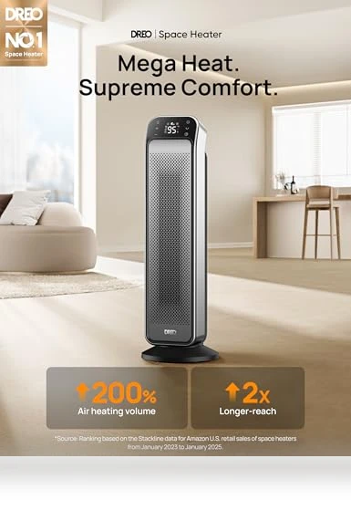 Space Heater Indoor — Portable Heating Solutions, Dreo