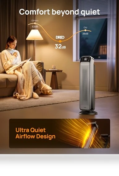 Space Heater Indoor — Portable Heating Solutions, Dreo